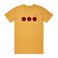 Gift: Cotton T-Shirt_Red Dahlias