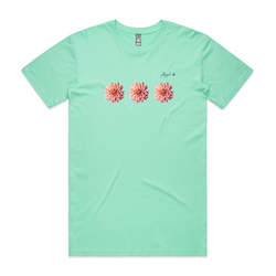 Gift: Cotton T-Shirt_Pink Dahlias