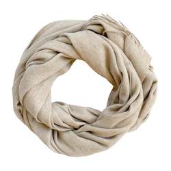 Personal accessories: LATTE chunky wool scarf