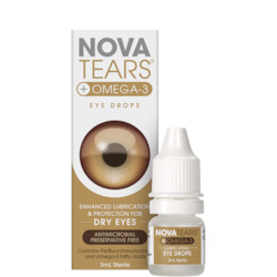 NovaTearsÂ®+ Omega-3 Eye Drops, 3mL