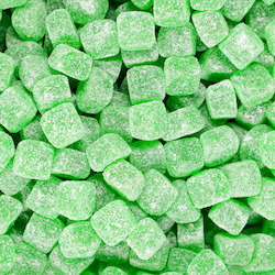 Confectionery: Sour Green Cubes