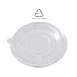 Plates Bowls: PET Flat Lid to fit 32oz
