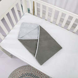 Internet only: Silver-Lined Organic Cotton Swaddle Blanket for EMF Protection - 90cm X 75cm