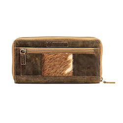 Aged Leather Wallet - Vintage Look