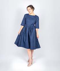 Clothing manufacturing - womens and girls: Renew Dress - Raw Denim