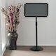 Freestanding Black A3 Adjustable Snap Frame Display Stand - Portrait / Landscape