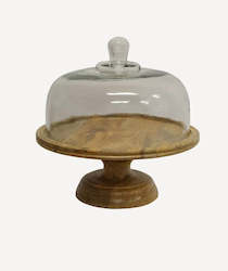 Ploughmans Board Cake Dome on Stand