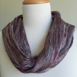 Handknitting - other than cardigan, pullover or similar: Merino Felted Scarf - Storm
