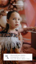 Clothing manufacturing: Toddler Whenua Brown Kākahu