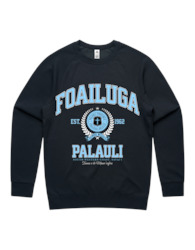 Foailuga Varsity Crewneck 5100 - AS Colour - Sky Blue Print