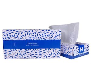 2 Ply 100 Sheet Facial Tissues