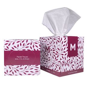 2 Ply 90 Sheet Cube Facial Tissues