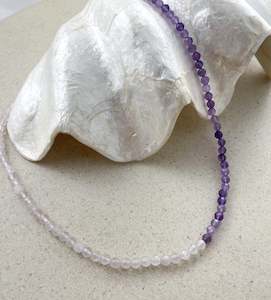 Twilight Amethyst + Rose Quartz Necklace