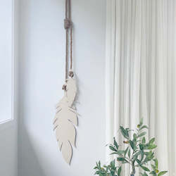 Hanging feathers regular, Vanilla