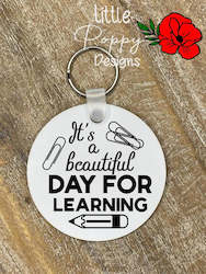 It's a beautiful Day for learning Key Ring