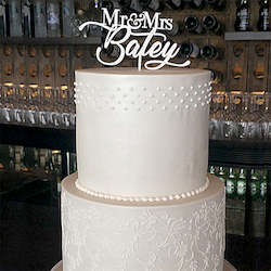 Mr & Mrs Name Cake Topper
