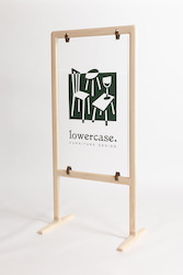 Wooden furniture: custom standing sign
