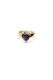 Love Claw Ring Dark Amethyst - Gold vermeil