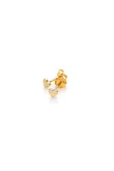 Tiny Stolen Heart Earrings - Gold Vermeil