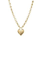 Full Heart Necklace - Gold Vermeil