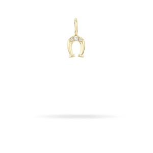 MINI DIAMOND HORSESHOE 9-carat gold charm - Lulu's Collective Designer Jewellery Online NZ