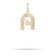 GROOVY DIAMOND INITIAL 14 - carat gold hinged charm Lulu's Collective