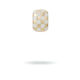 WHITE CERAMIC CHECKERBOARD 14 - carat gold big bead Lulu's Collective