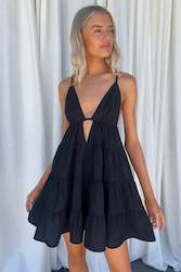 Mini Dresses: SNDYS Indigo Mini Dress Black