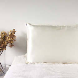 Silk Pillowcase Zipper - Off White