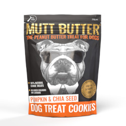 Mutt Butter Dog Cookies Pumpkin & Chia 250g x 6