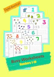 Busy Worksheets - Numbers