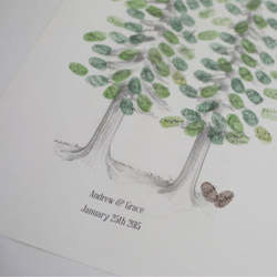 Adult, community, and other education: Redwood Tree Fingerprint Wedding Guestbook