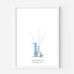 Adult, community, and other education: Peter Rabbit First Birthday Fingerprint Guestbook