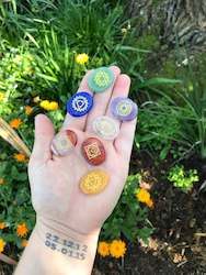 Frontpage: Chakra Sets - Engraved Stones