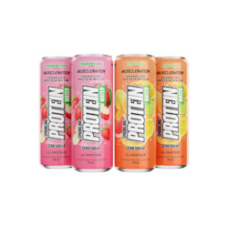 Health supplement: MN SPARKLING PROTEIN WATER ZERO SUGAR Pack of 4 cans