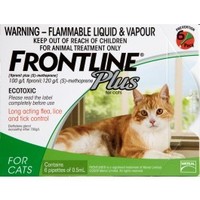 Frontline plus for cats - 6 pack