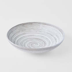 Earth Swirl Open Serving Bowl