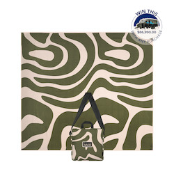 XL Eucalyptus Green - Recycled Sand Free Beach Towel Double