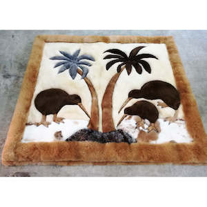 Auskin Alpaca Design Rug Kiwi Family_180X210