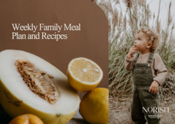 Baby foods, canned or bottled: Weekly Family Meal Plan and Recipes