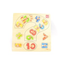Toy: Square puzzle - numbers (307) - more - educational wooden toys