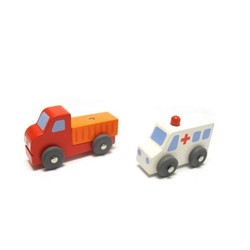 Toy: Ambulance + truck (8) - train sets &. Vehicles wooden toys