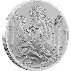 Coins: Creatures of greek mythology - gorgon silver coin