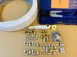 Plumbing goods wholesaling: [P36] Crimping Tool + Bathroom Brass fittings Kit