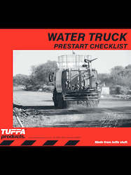 Prestart Checklist Books: Water Truck Prestart Checklist Books