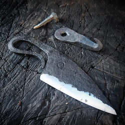 Art Knives By Benjamin Madden: Hand Forged Nail, Hook & Knife