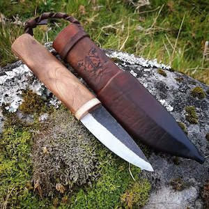 Redwood Bone Puukko Bushcraft Knife