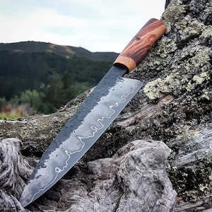 Wrought Iron & Nickel Chef Knife