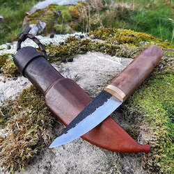 Bronze Redwood Puukko Bushcraft Knife