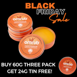 Black Friday! Buy 60g 3pack - Get 24g Tin Free!